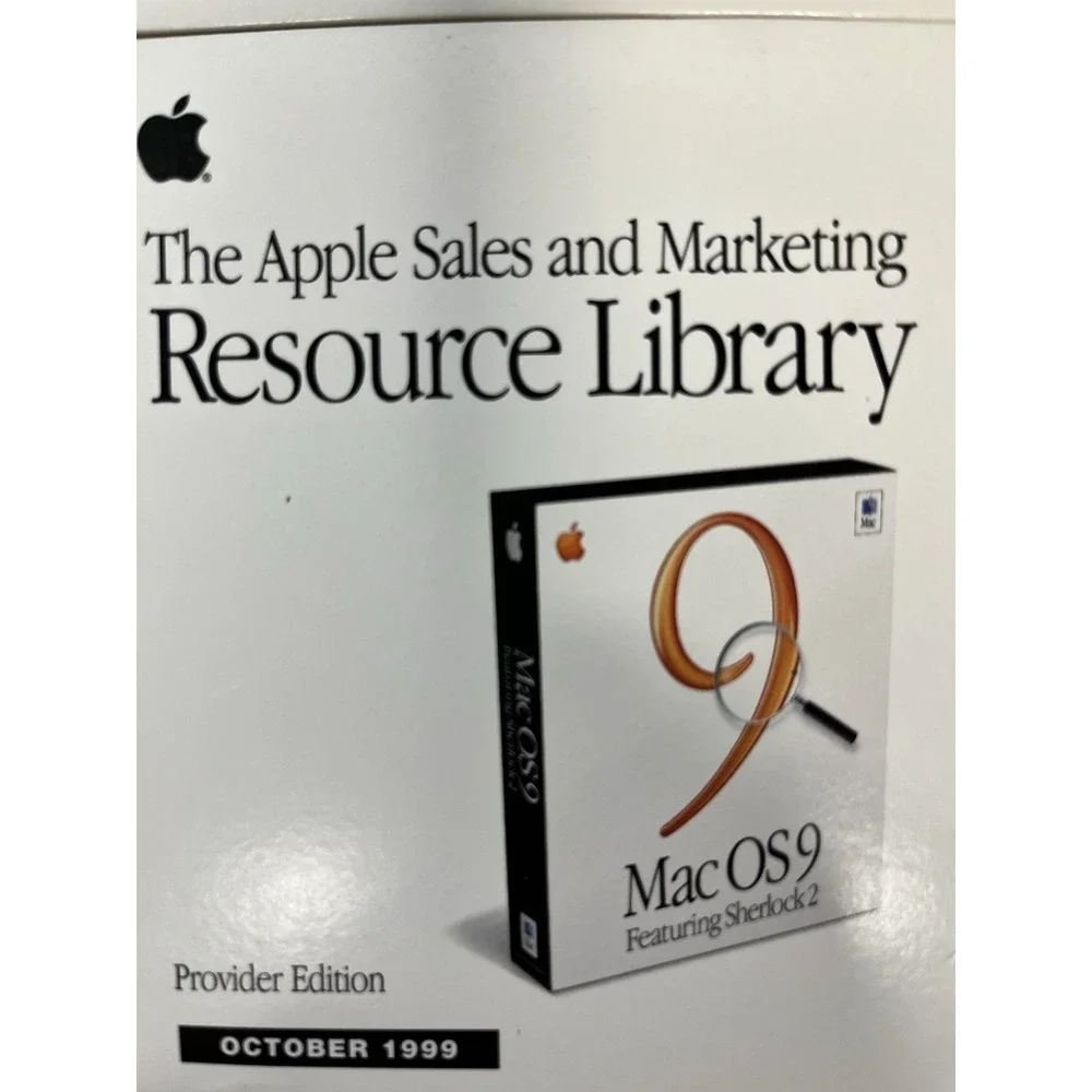 Rare Vintage Apple Computer  Sales and Marketing Resource Library Lot Of 7 '98-9